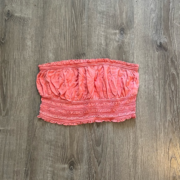 Anthropologie Pilcro Ruffled Tube Top - Picture 3 of 6